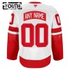 Lapsille NHL Detroit Red Wings Pelipaita Custom Fanatics Premium NHL Stadium Series 2024-25 Valkoinen
